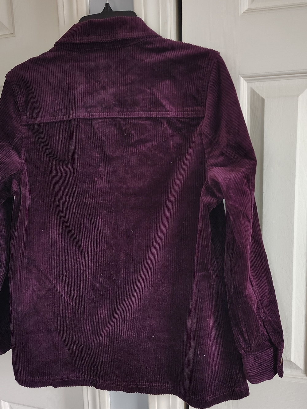 Appleseed's Corduroy Button-Up Jacket in Deep Plum PM - Picture 8 of 12